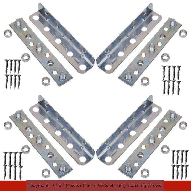 加长床关铰炼卡扣挂扣实木床插销固定扣家具连接角码加厚五金配件