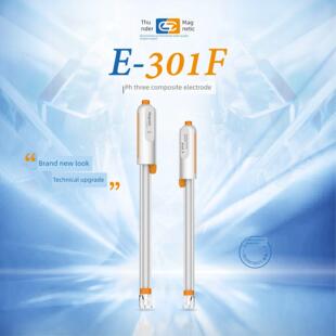 雷磁专卖店E-301F型pH三覆合电极酸碱度测试仪电极探头实验室探头