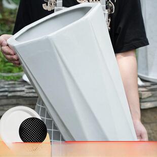 陶瓷大花盆特大型金钱树花盆大阳台室内客厅落地式绿色花盆高管