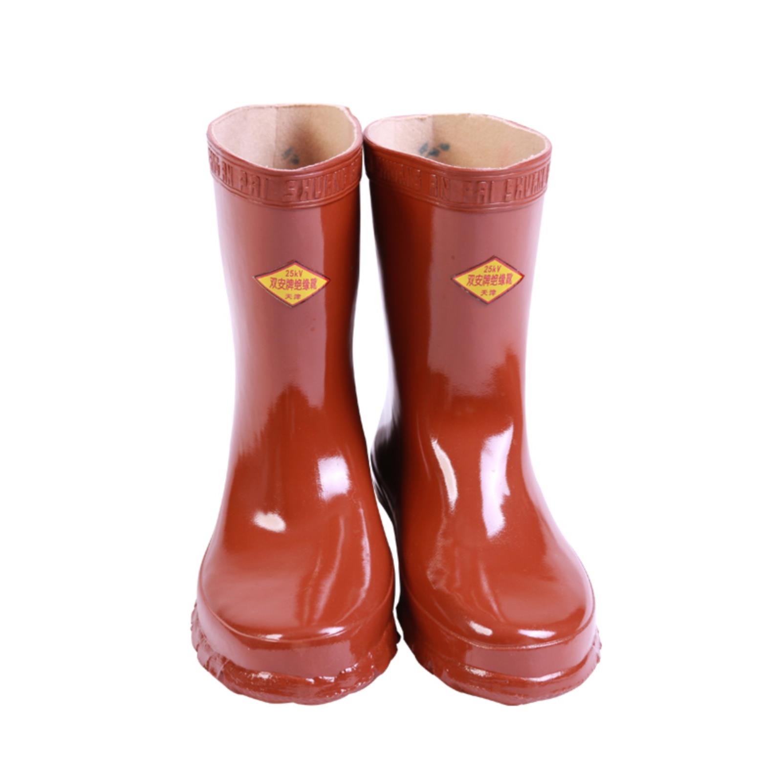 双安牌 25KV绝缘靴 10kv高压辅助作业用电工安全劳保鞋包邮 双