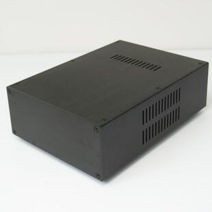 238全铝合金 前级机箱 胆机功放外壳 电源分体 电脑机箱diy 全黑