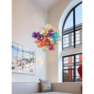 服装 纳维亚风格 店创 饰斯堪 儿童房玻璃温暖客厅彩色气泡吊灯装