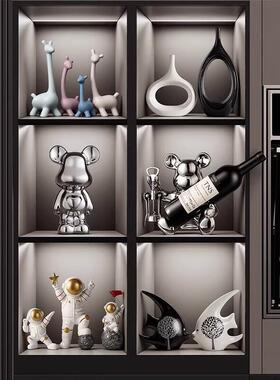 北欧陶瓷摆件电视柜酒柜家居饰品创意鹿工艺品乔迁礼品爆款