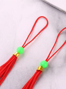 6cm小绿珠流苏穗子金属帽diy涤纶小流苏服饰家纺灯笼配饰流苏爆款