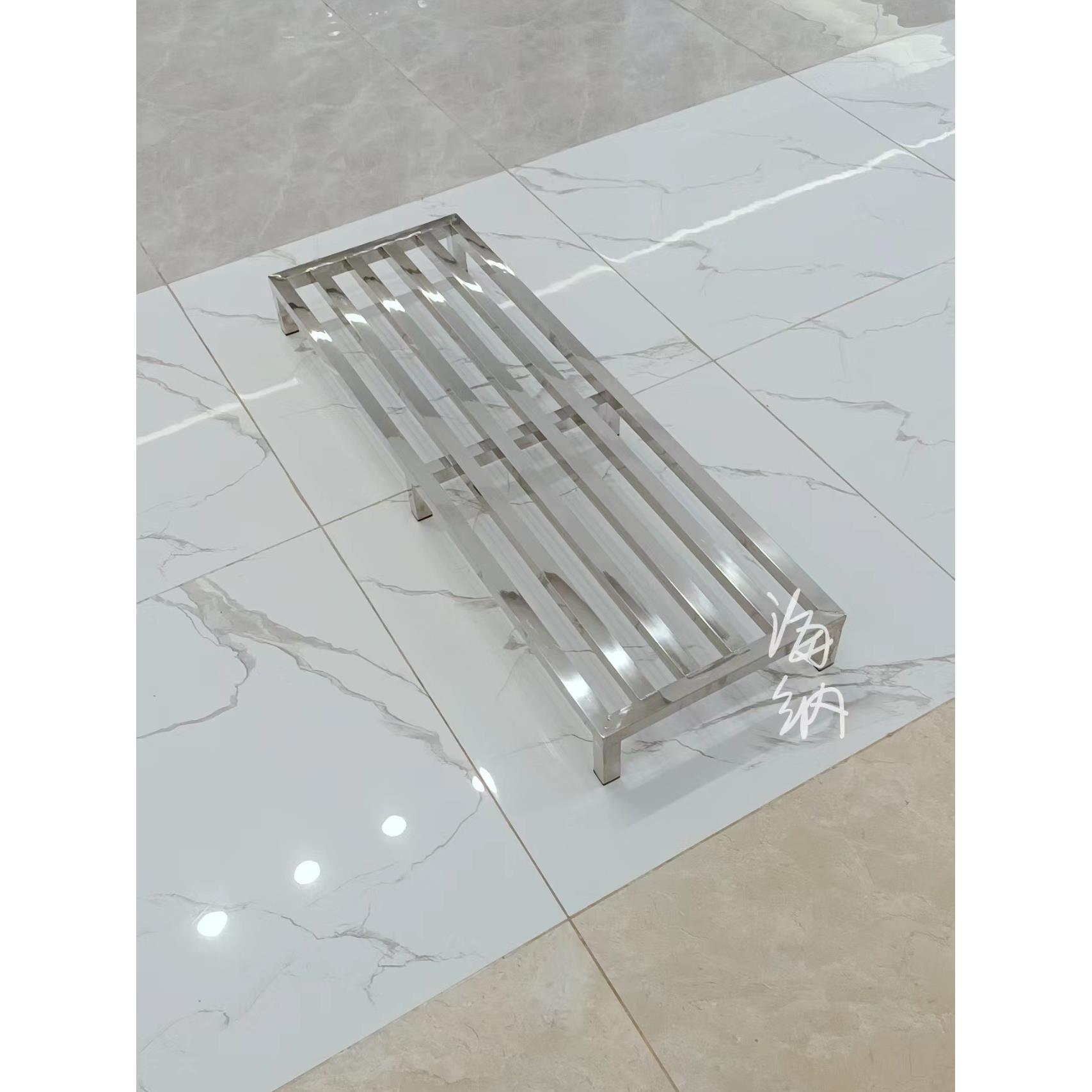 定制不锈钢花架托架底座阳台落地置物架底架金属承重支架增高架子