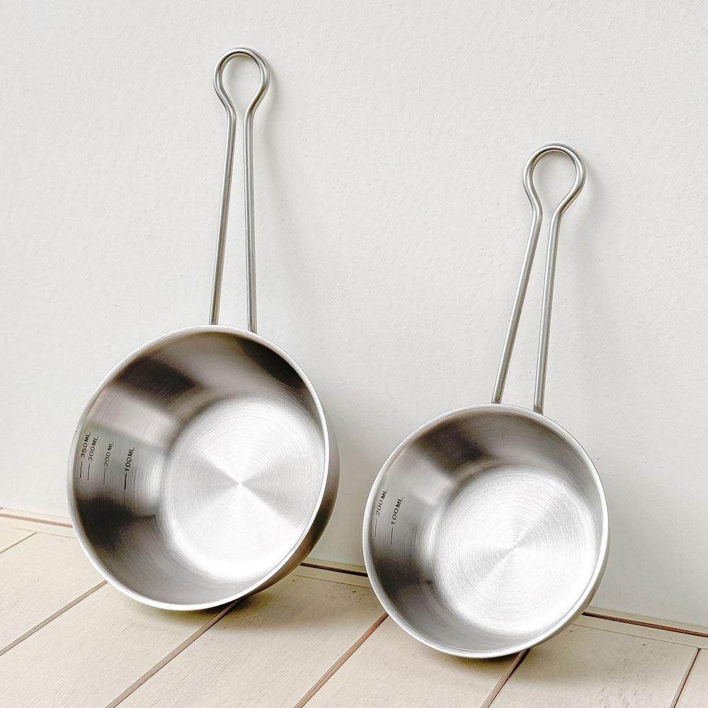 304不锈钢计量杯烘焙巧克力融化器（200/350ml）内带刻度