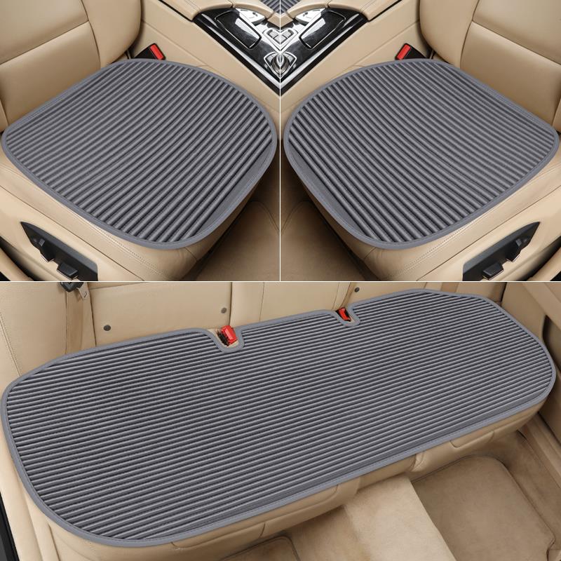 汽车坐垫单片冬季通风四季通用车垫竹炭环保透气硅胶防滑车座椅套