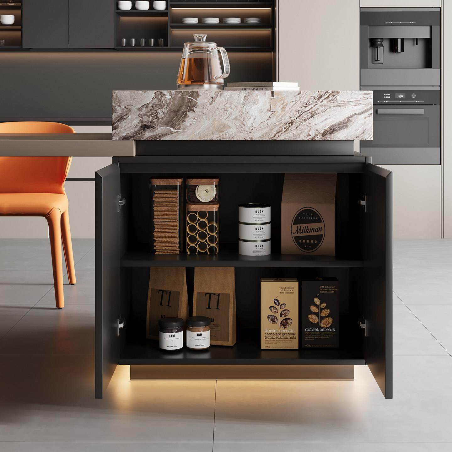 2025新款多功能伸缩岛台餐桌家用高级一体餐台电磁炉岩板厨房岛台,住宅家具,岛台餐桌,淘宝优惠券,粉丝福利购,淘宝优惠卷