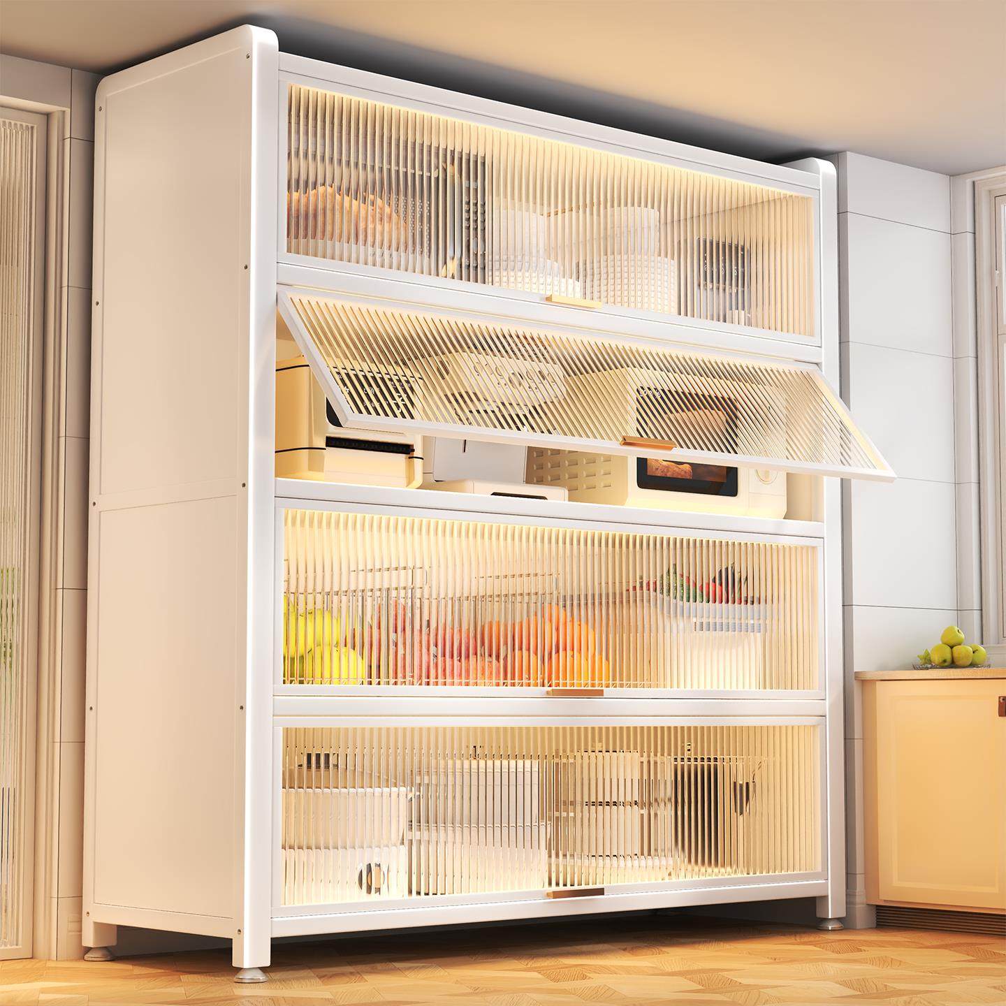 微波炉置物架厨房多功能收纳柜子家用多层收纳柜锅具碗防尘餐柜,厨房/烹饪用具,微波炉置物架,淘宝优惠券,粉丝福利购,淘宝优惠卷