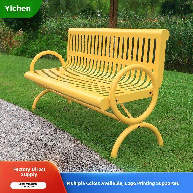 户外全钢公园椅庭院双人凳广场休闲凳铸铁铸铝座椅流行多种颜色,住宅家具,公园椅,淘宝优惠券,粉丝福利购,淘宝优惠卷