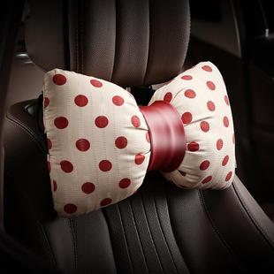 波尔卡舞曲汽车枕头高级车载护颈枕女神专属车用枕头车内装饰用品
