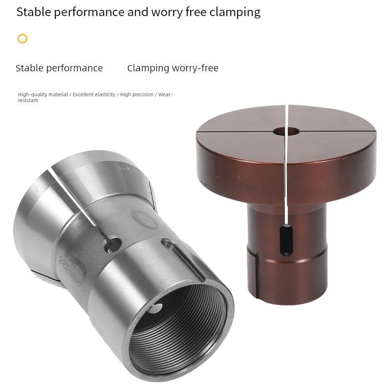 后拉式数控车床加大夹头46机52机36机640弹簧钢嗦咀非标异形定做