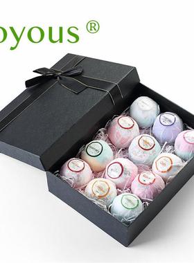 joyous花瓣系列套装礼盒 速卖bath bomb沐浴泡澡球气泡弹爆炸爆款