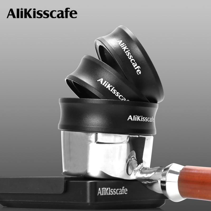 AliKisscafe咖啡接粉环外卡磁吸58mm接粉器意式手柄防飞粉圈51mm