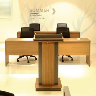 演讲台办公家俱学校教师讲台前台接待桌迎宾台主持台咨 咨询台主