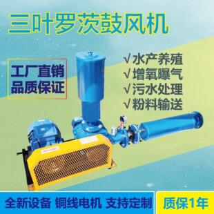 三叶罗茨鼓风机水产养殖鱼塘增氧机污水处理曝气高压气力输送爆气