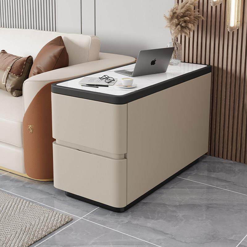 客厅沙发边柜斗柜轻奢高级感30宽实木超窄小型侧边柜简约现代边几