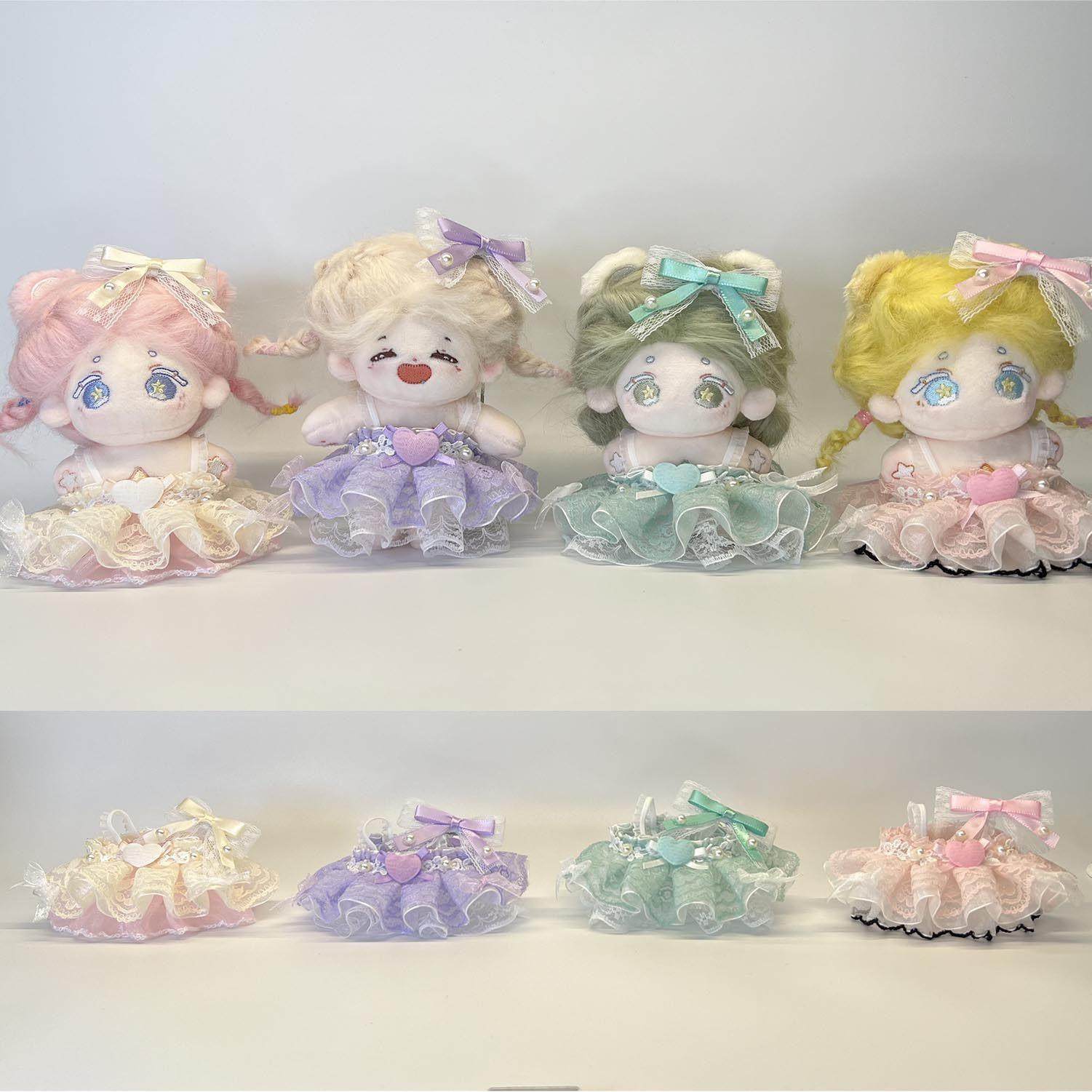 娃衣手作棉花娃娃10cm海星体正常体蕾丝裙子蝴蝶结套装 包邮,模玩/动漫/周边/娃圈三坑/桌游,棉花娃娃/毛绒玩具娃衣,淘宝优惠券,粉丝福利购,淘宝优惠卷