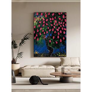 姜维的画治愈系生命力客厅装饰画中古风小众高级感卧室床头壁挂画