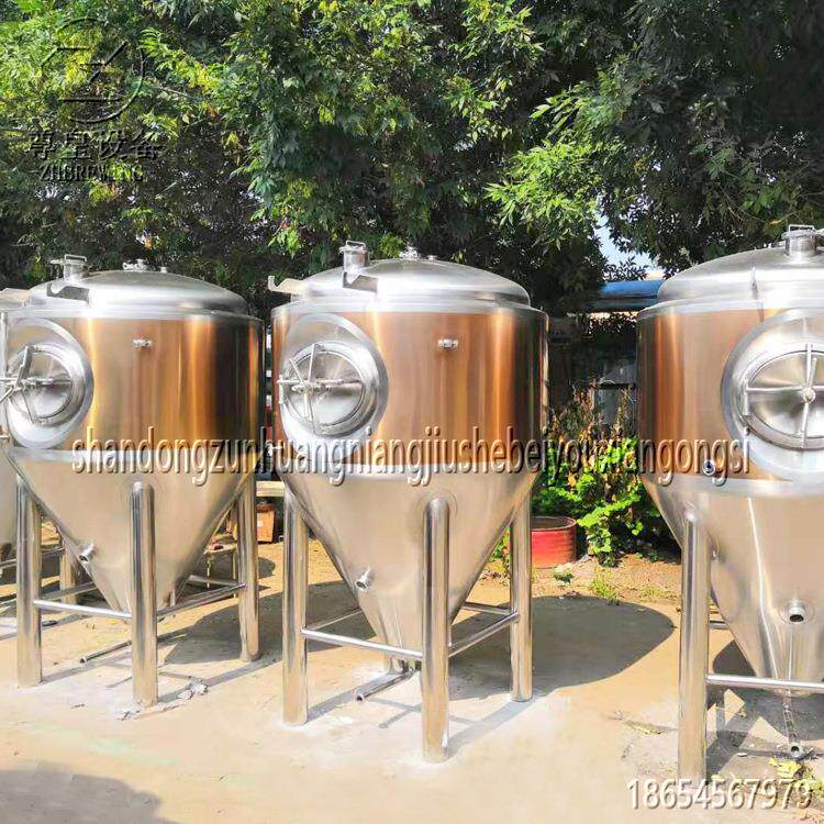 啤酒发酵罐 精酿啤酒设备 小型发酵罐 600L自酿啤酒机