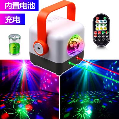 ktv激光水晶魔球舞台镭射旋转七彩爆闪灯迪斯科健身车气氛灯