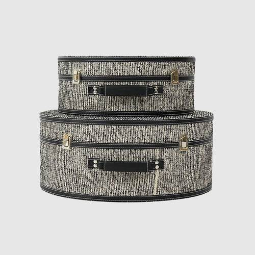 设计师款样板房衣帽间收纳盒摆件小香风家居展厅装饰品摆设道具箱