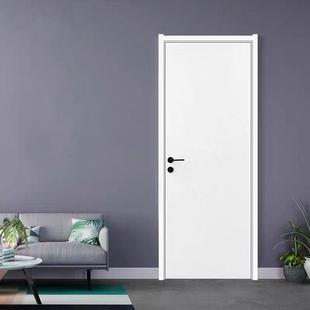 木门室内门实木复合免漆门环保简约房间门轻奢欧式白色卧室门家用