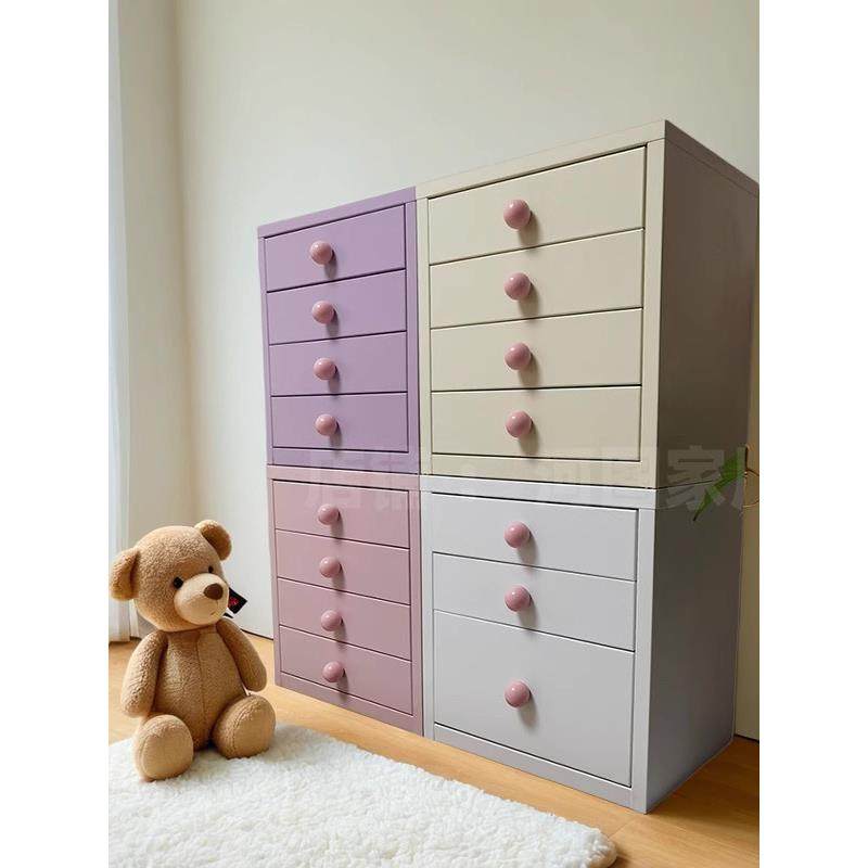 桌面抽屉收纳箱办公文件柜铁制多层收纳柜入口收纳柜入口收纳箱