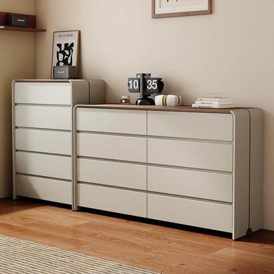 迪菲诗意式极简五斗柜组合现代主卧室抽屉收纳柜中古风床边柜子