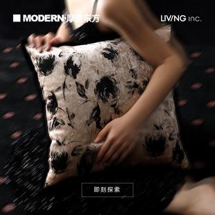 中国风卧室床靠垫 东方美学丝绒客厅沙发抱枕法式 LIVING inc.浮生