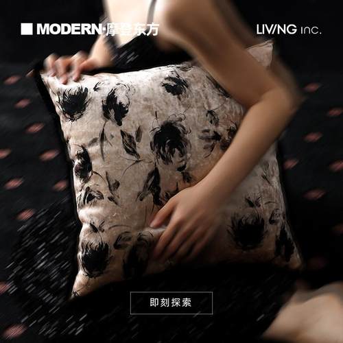 LIVING inc.浮生 东方美学丝绒客厅沙发抱枕法式中国风卧室床靠垫