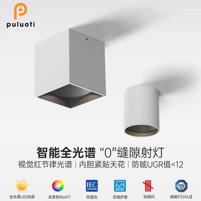普洛缇明装射灯家用客厅过道无主灯餐厅玄关小山丘洗墙防眩聚光灯