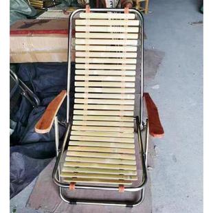 新品 竹子躺椅折叠午休阳台靠椅夏天家用 竹片折叠椅子午休老款 老式