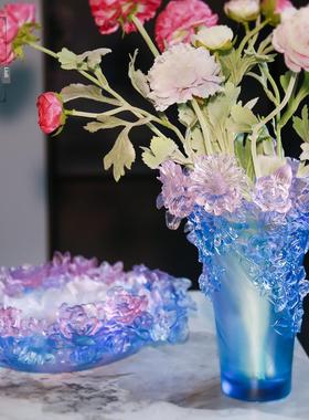 高端创意在风釉面花瓶水果盘家居装饰工艺品饰品无障碍豪华斯堪的