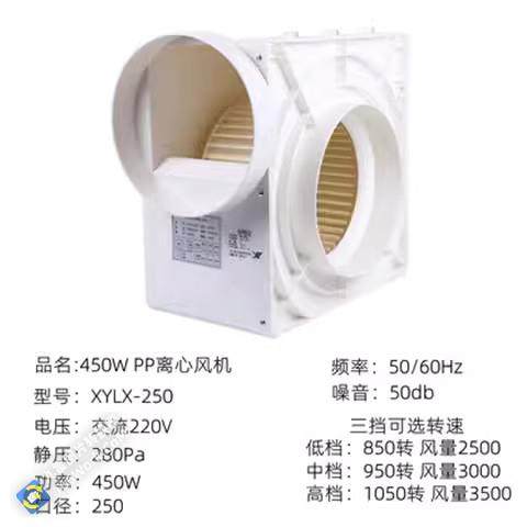 实验室PP轴流风机防腐250管道风机通风橱通风柜风机220v静音高速,五金/工具,风机/鼓风机/通风机,淘宝优惠券,粉丝福利购,淘宝优惠卷