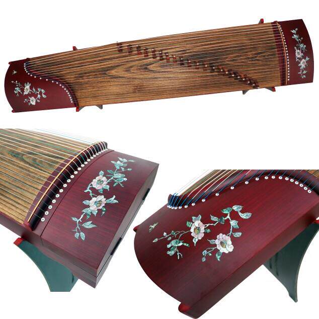 新款古筝163教学练习初级演奏古筝厂家直销黑檀木兰考一级泡桐木