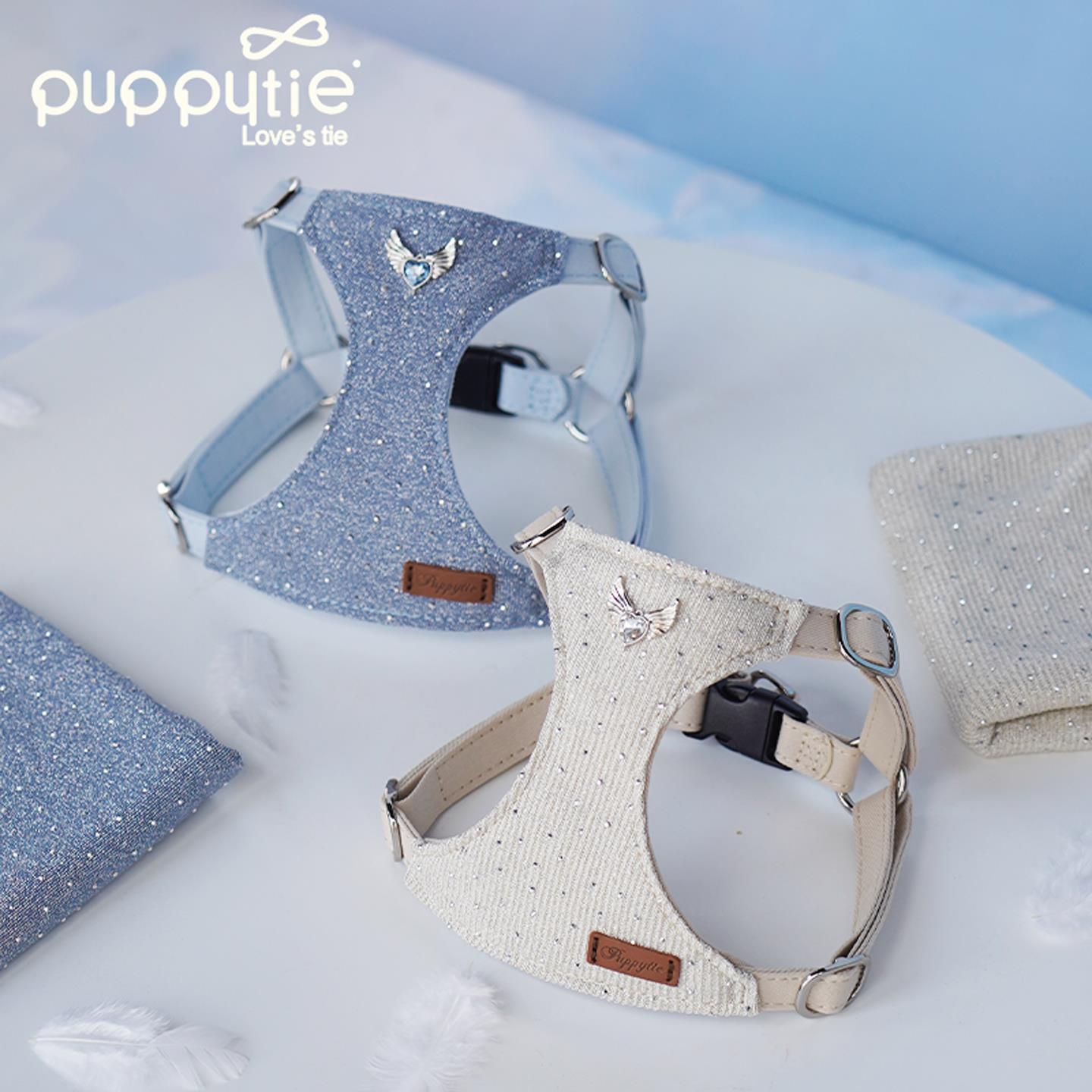 puppytie狗狗背心式牵引绳时尚宠物户外遛狗绳中小型犬宠物胸背带