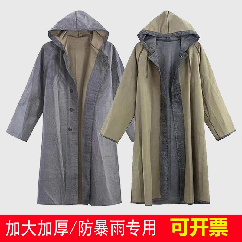 65式雨衣65式军雨衣长雨衣户外老式橡胶帆布涂胶雨衣抗洪救灾连体