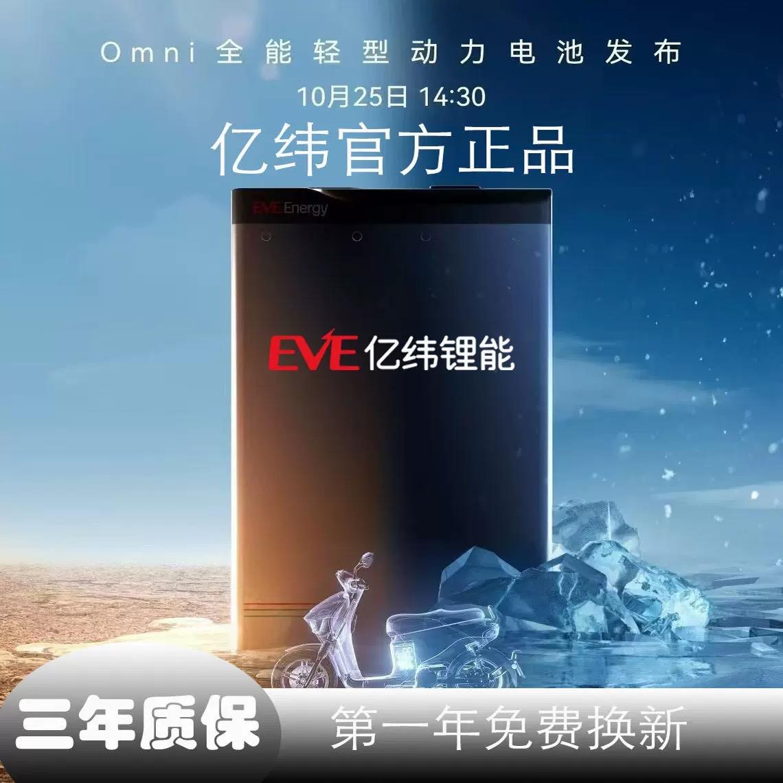 亿纬电动车锂电池48V60V72V外卖车代驾官方正品长续航