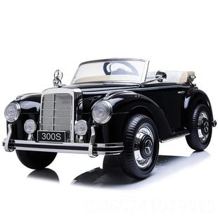 正版 正品 授权礼奔驰老爷车周岁复电古儿童动车四轮遥控充电可玩具