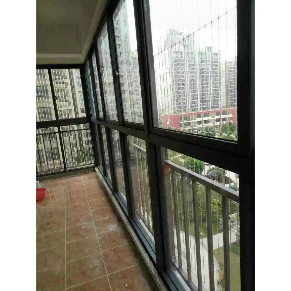 深圳香港封闭阳台铝合金推拉窗断桥铝平开窗中空玻璃铝合金平开窗