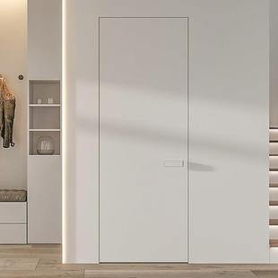 无框门隐形门暗门极窄边框室内生态铝蜂窝木门涂料门极简卧室房门