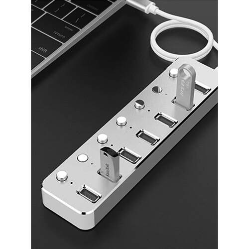 苏道开关带电源Usb3.0高速分离器一到四适配器集线器扩展器笔记本