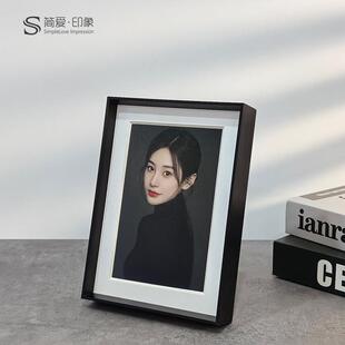 铝合金摆台 高端影楼现代简约金属桌面画框婚纱照片艺术写真打印