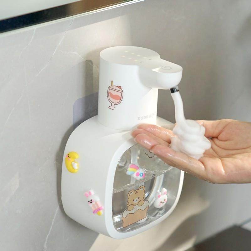 自动智能感应洗手液机挂壁式家用电动起泡器瓶子自动出泡沫洗手器