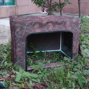 流浪猫户外喂食屋遮雨棚喂食器防雨棚户外投喂流浪猫棚猫窝防水布