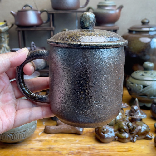 粗陶泡茶杯340c