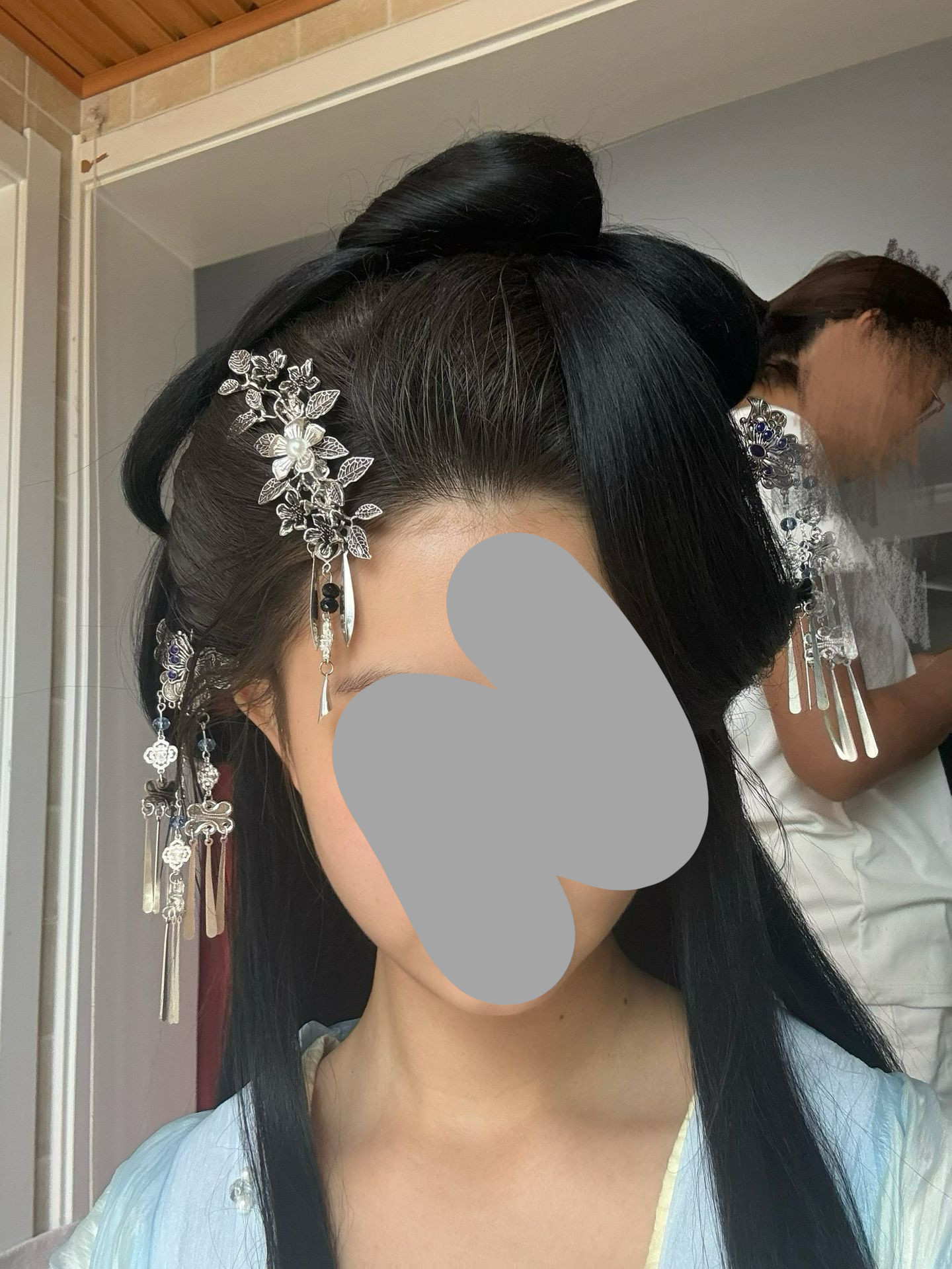 古风汉服配饰精致战国袍发饰仿妆簪子蝴蝶流苏清冷风气质饰品