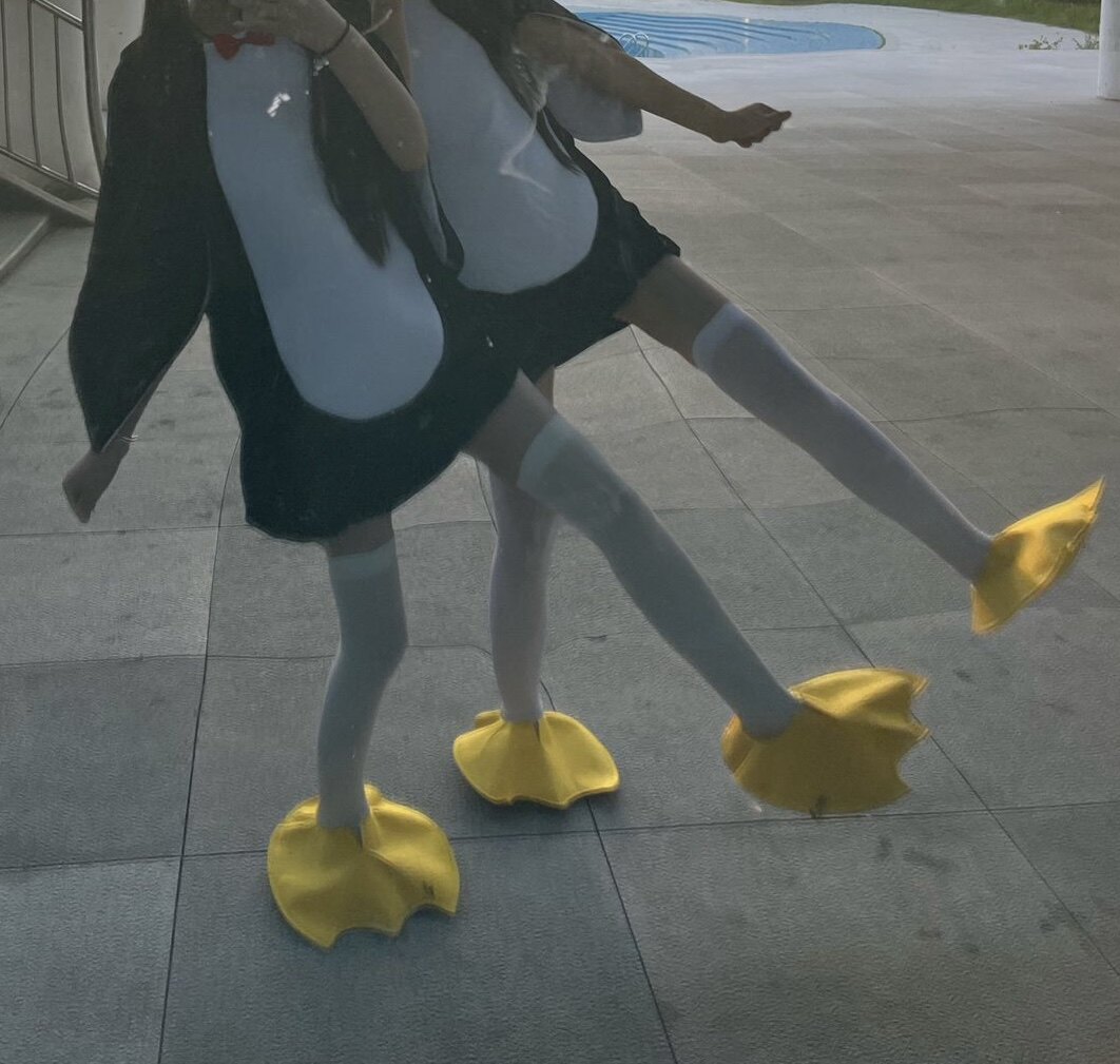 新品儿童动物服装男女童幼儿园宝宝小企鹅演出服卡通舞蹈表演服