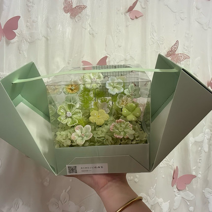 礼品盒新款小众设计情人节送女友简约双开门正方形创意盒子